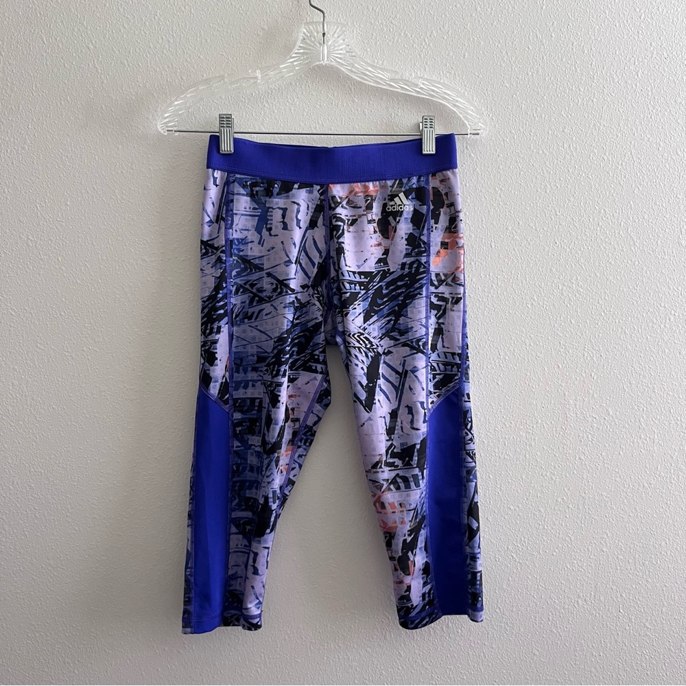 Adidas Purple TechFit Printed Leggings